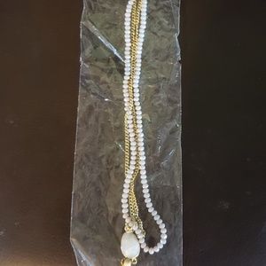 Grey and Gold Moonstone necklace